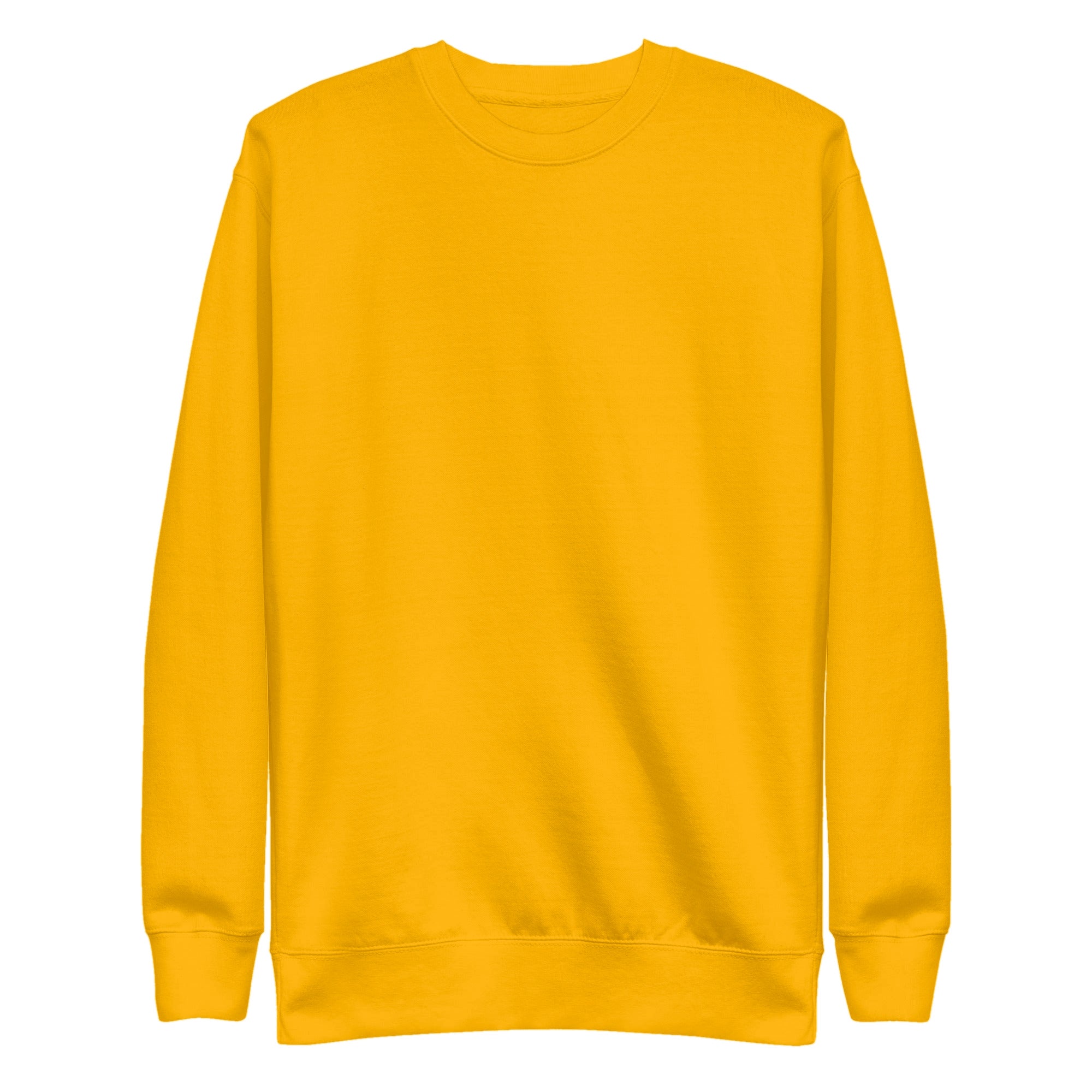 Sudadera Unisex Premium Amarillo Oro — vista frontal