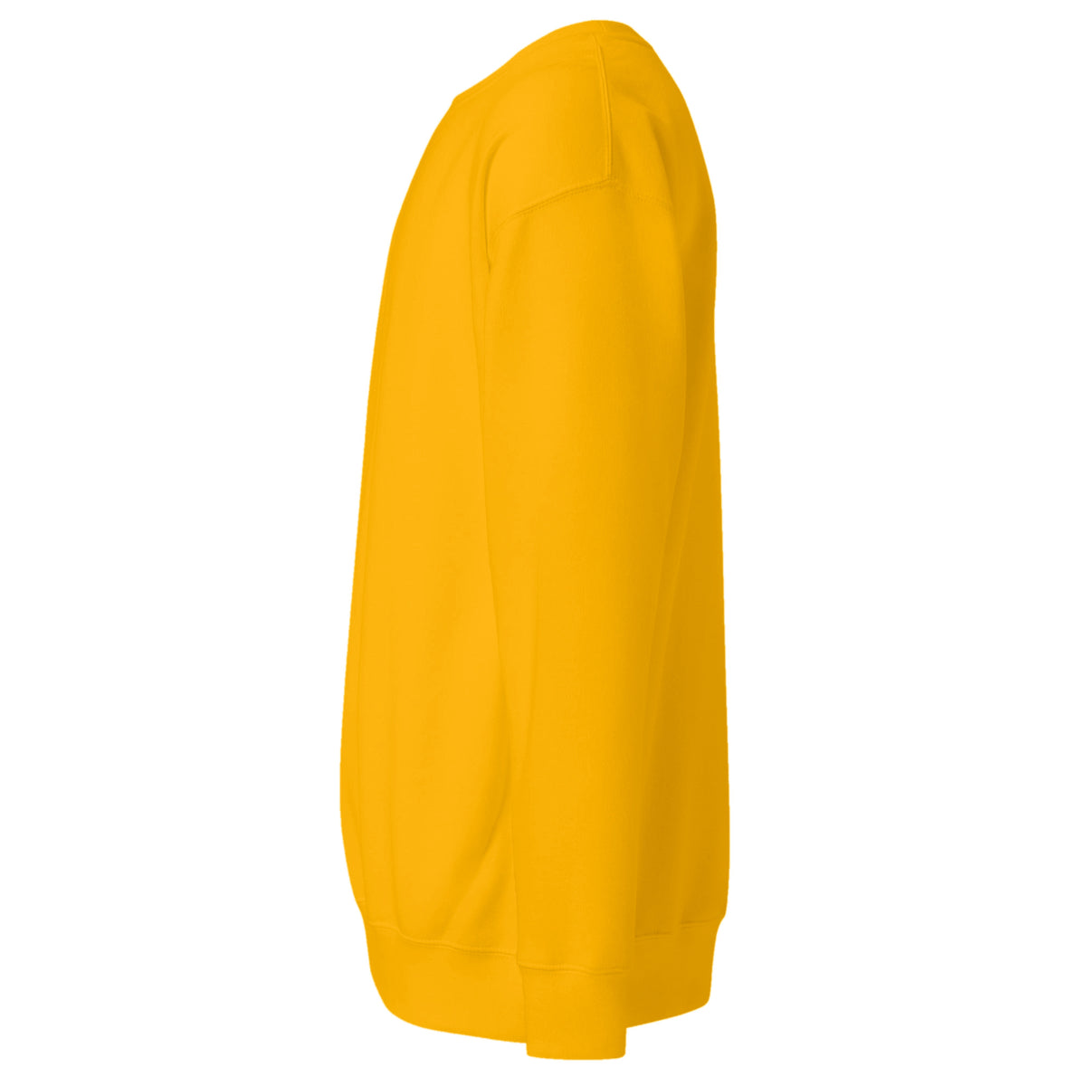Sudadera Unisex Premium Amarillo Oro — vista lateral izquierda