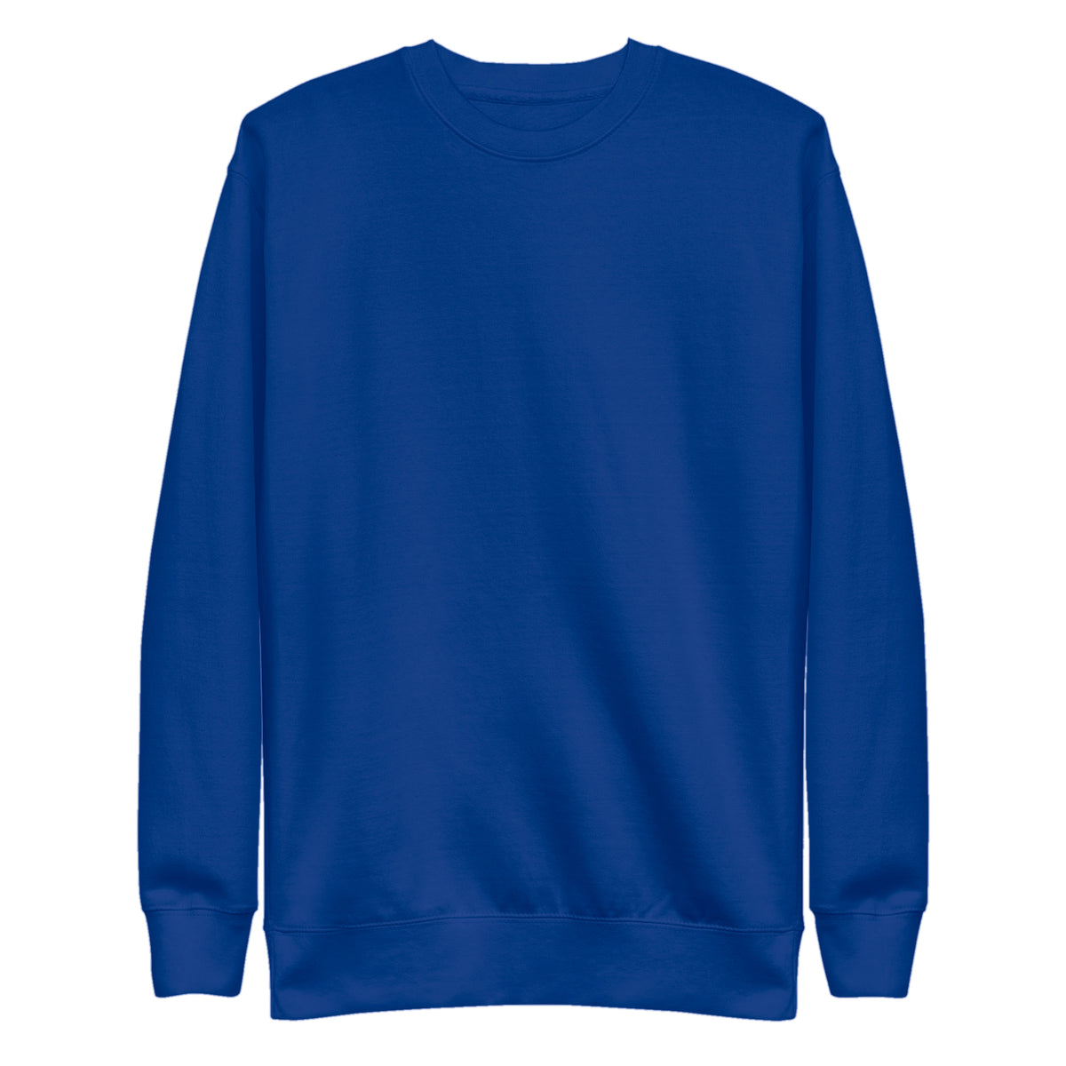 Sudadera Unisex Premium Azul Pavo — vista frontal