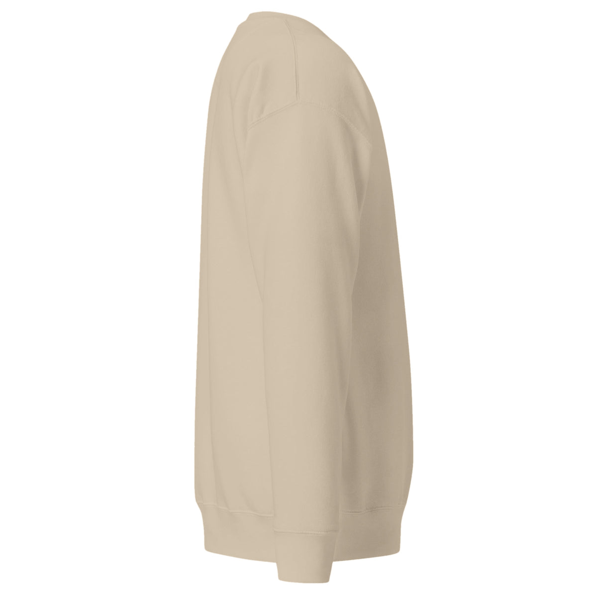 Sudadera Unisex Premium Beige Original — vista lateral derecha