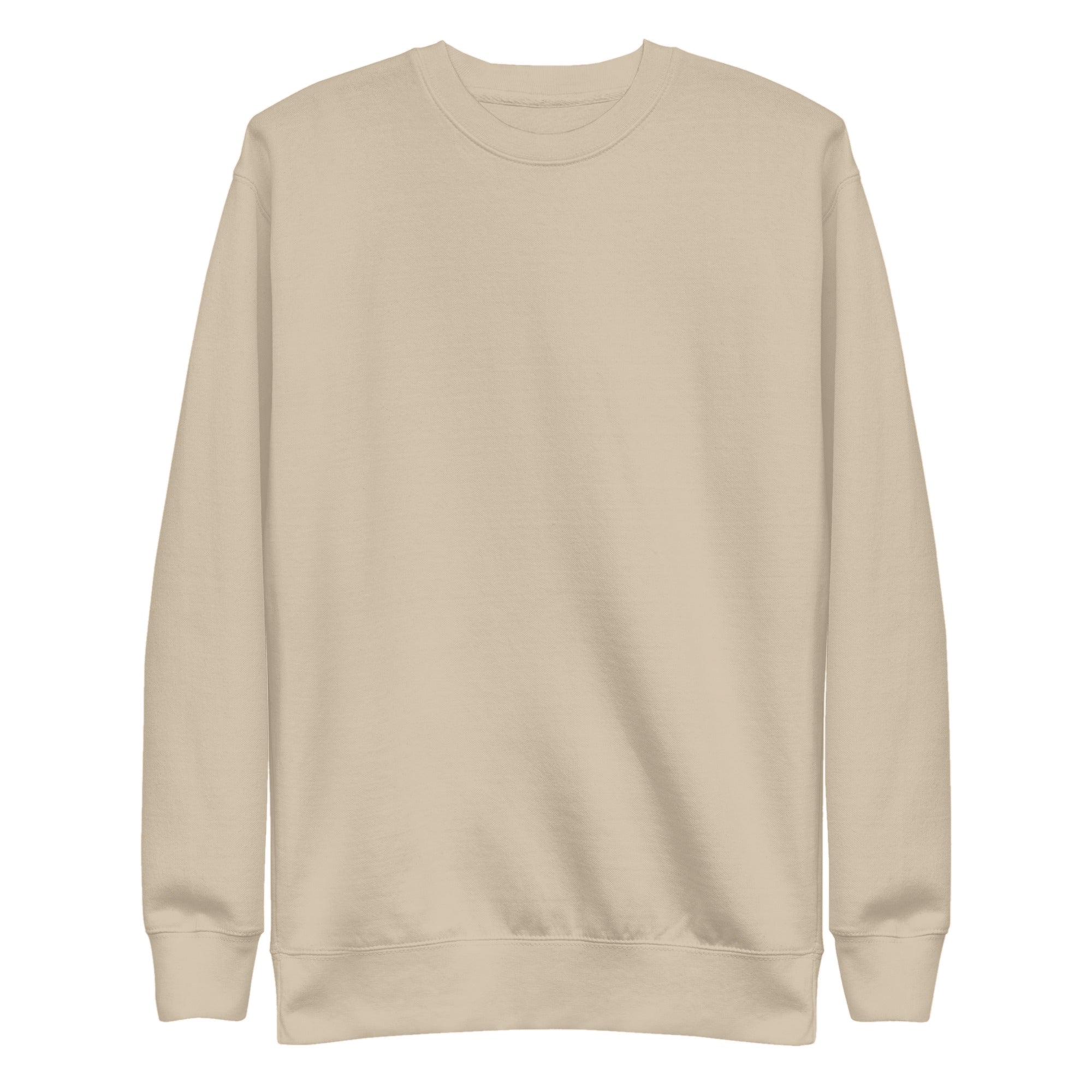 Sudadera Unisex Premium Beige Original — vista frontal