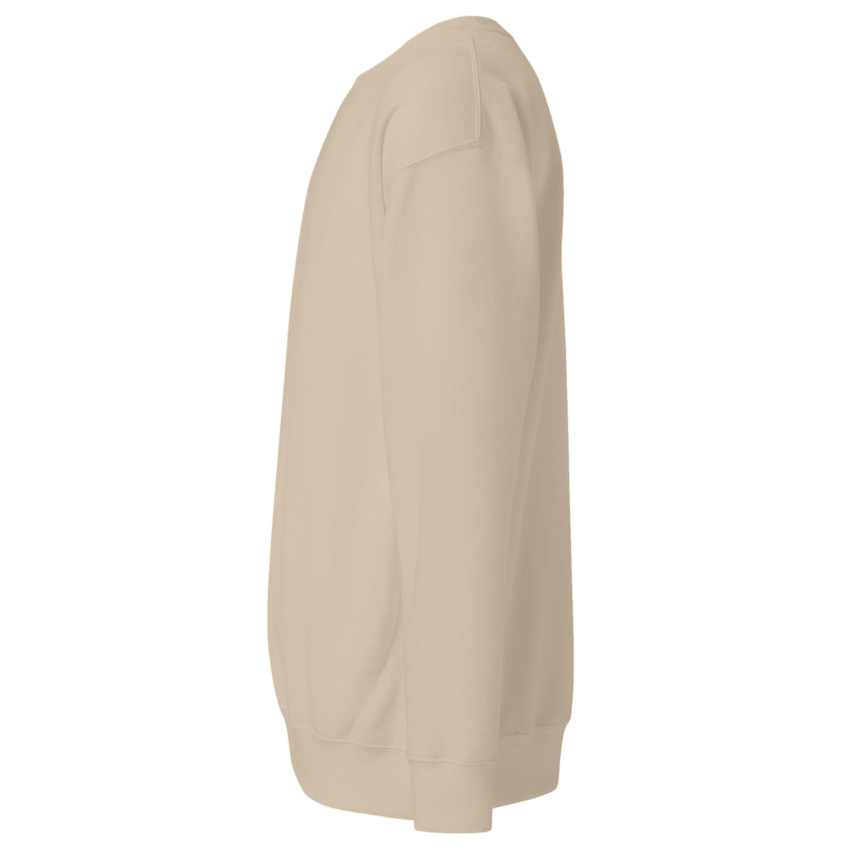 Sudadera Unisex Premium Beige Original — vista lateral izquierda