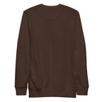 Sudadera Unisex Premium Café — vista de espalda