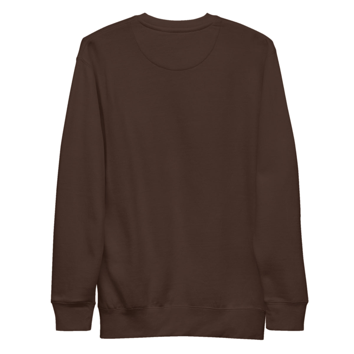 Sudadera Unisex Premium Café — vista de espalda