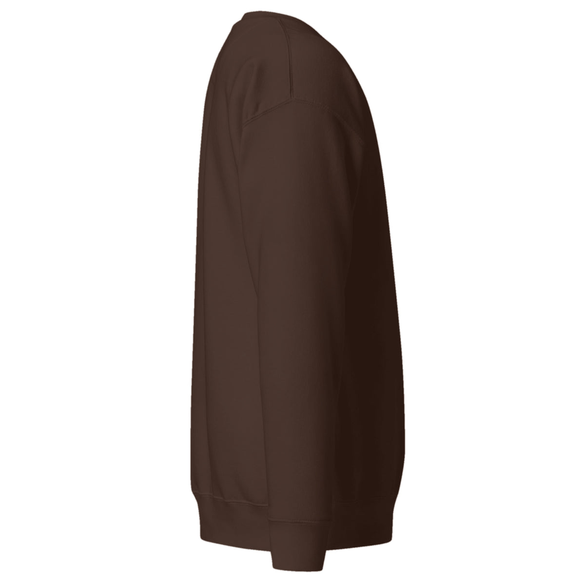Sudadera Unisex Premium Café — vista lateral derecha