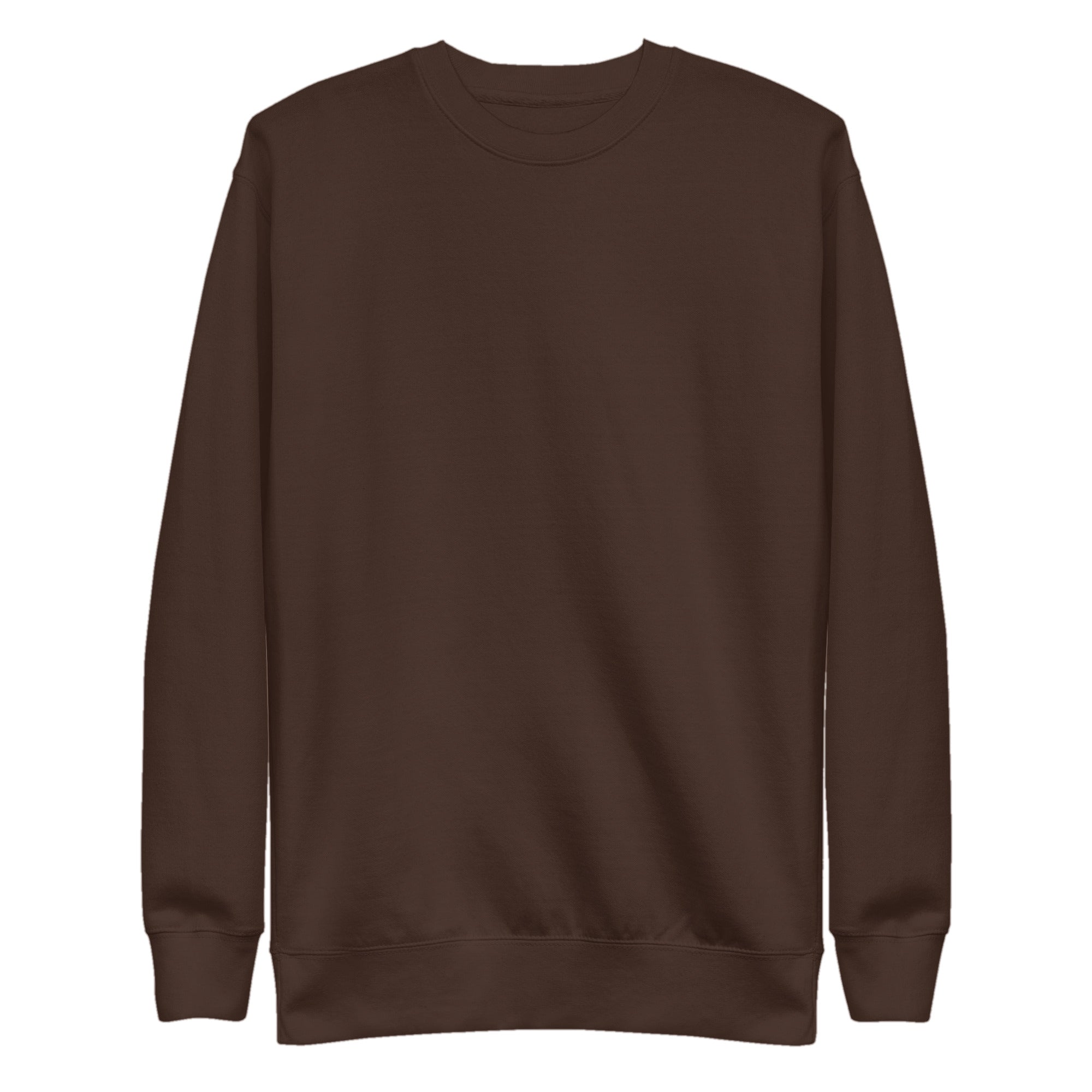 Sudadera Unisex Premium Café — vista frontal