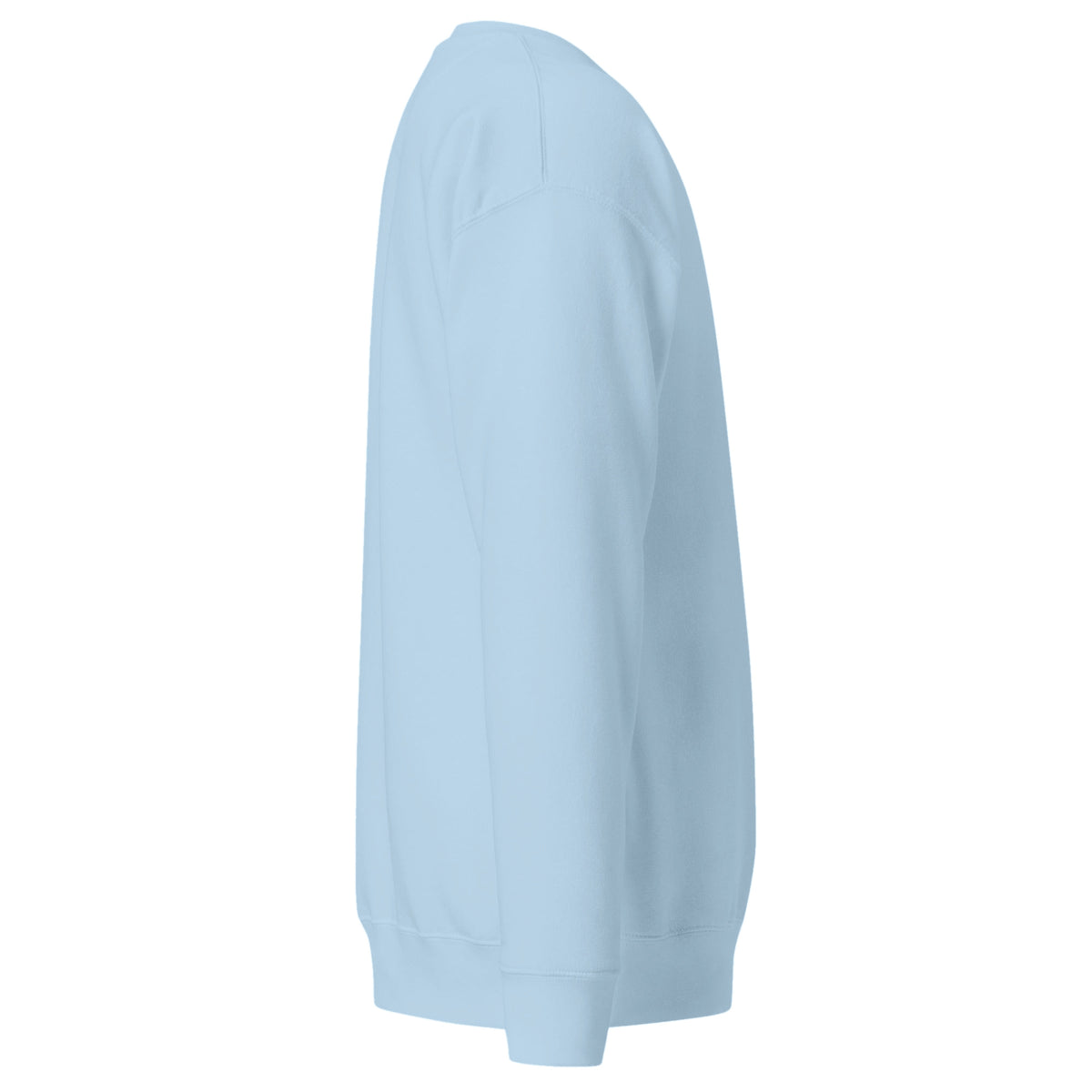 Sudadera Unisex Premium Celeste — vista lateral derecha