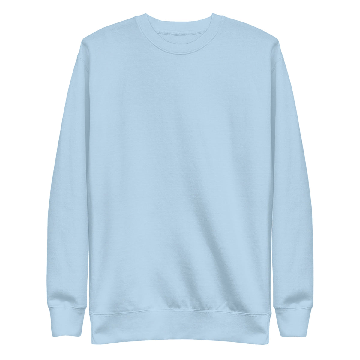 Sudadera Unisex Premium Celeste — vista frontal