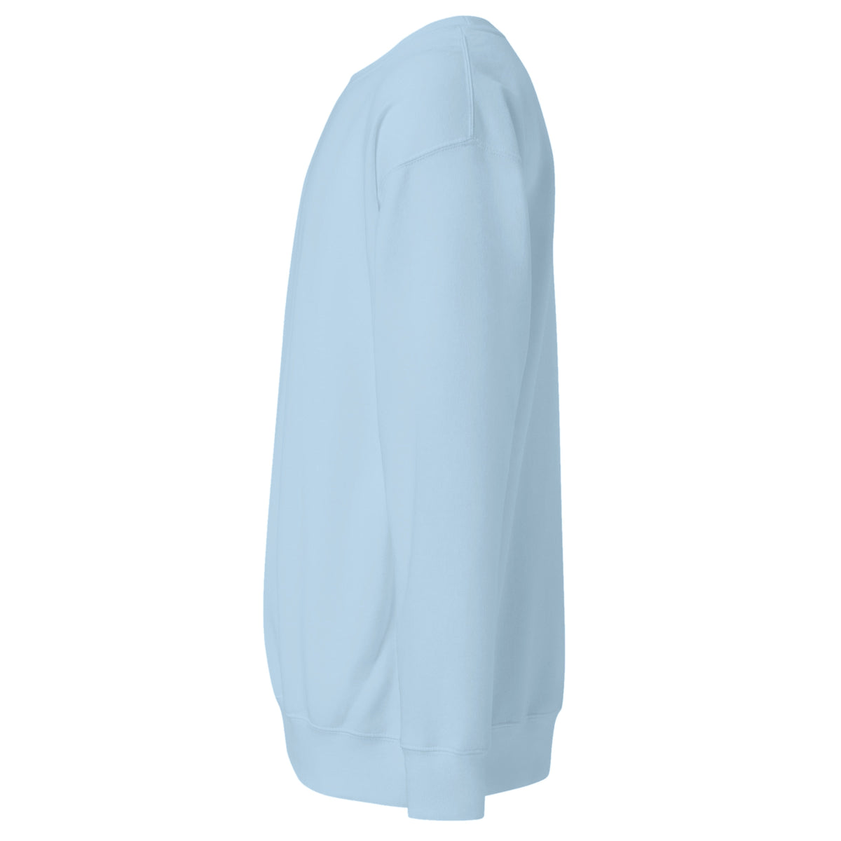Sudadera Unisex Premium Celeste — vista lateral izquierda