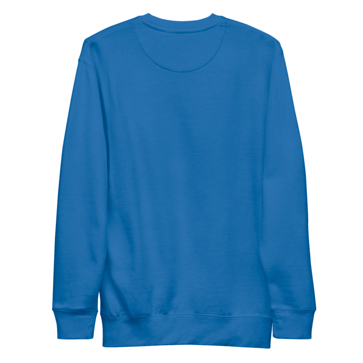 Sudadera Unisex Premium Celeste Oscuro — vista de espalda