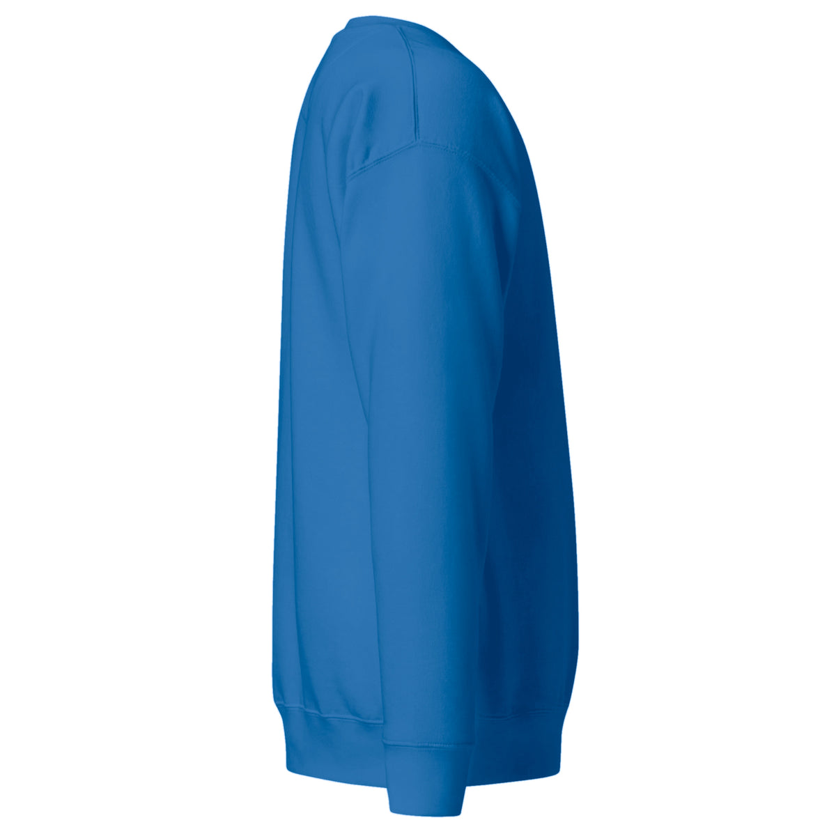Sudadera Unisex Premium Celeste Oscuro — vista lateral derecha