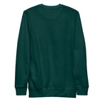 Sudadera Unisex Premium Verde Botella — vista de espalda