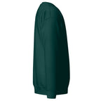 Sudadera Unisex Premium Verde Botella — vista lateral derecha