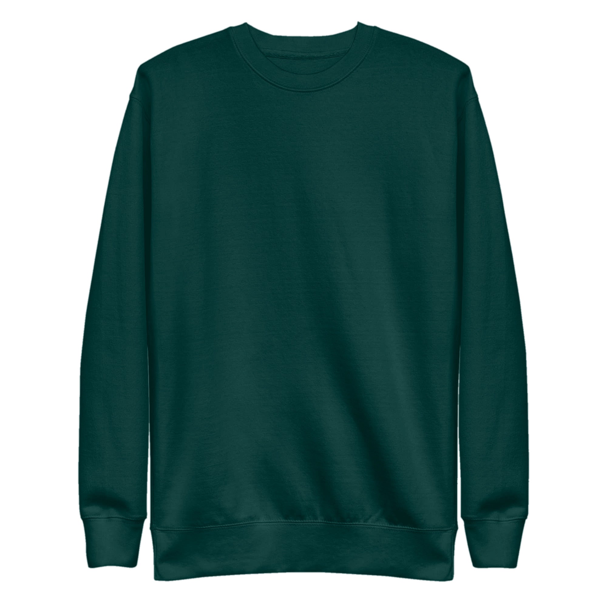 Sudadera Unisex Premium Verde Botella — vista frontal