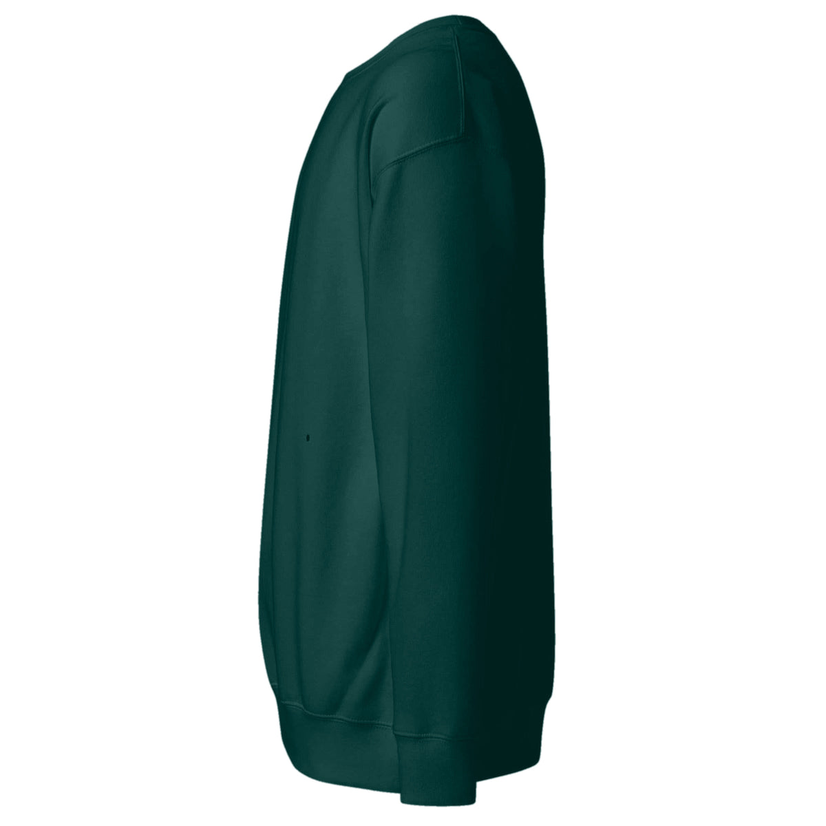 Sudadera Unisex Premium Verde Botella — vista lateral izquierda